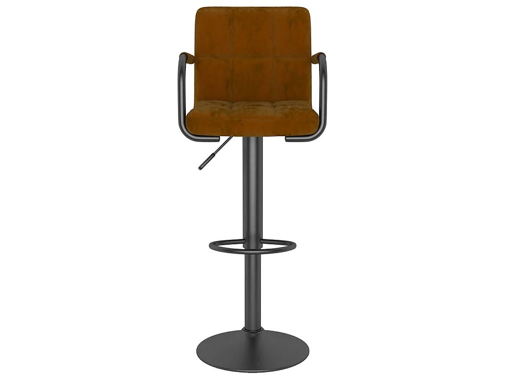 Barkrukken 2 st fluweel bruin