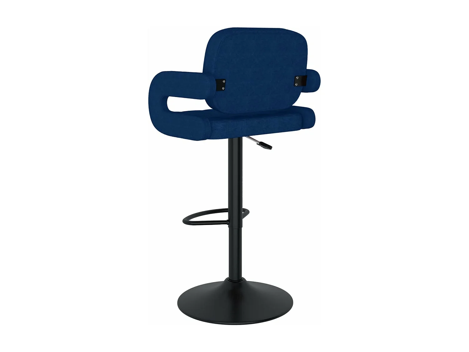 Barhocker 2 Stk. Blau Stoff