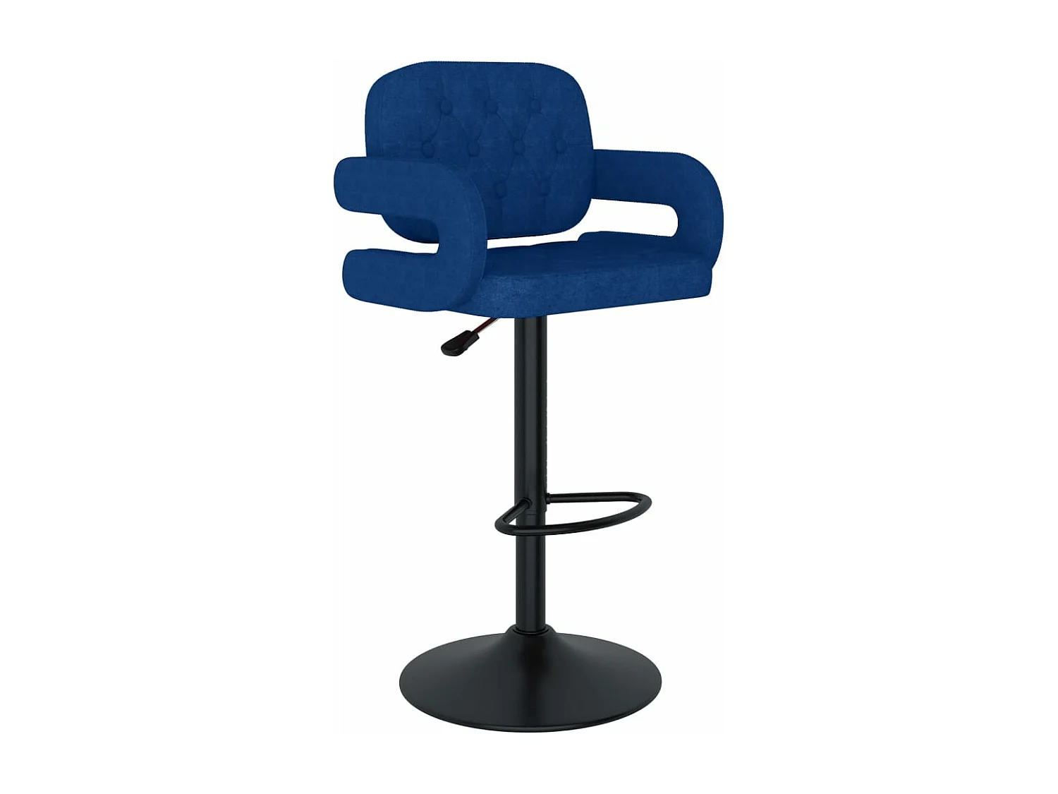 Barhocker 2 Stk. Blau Stoff