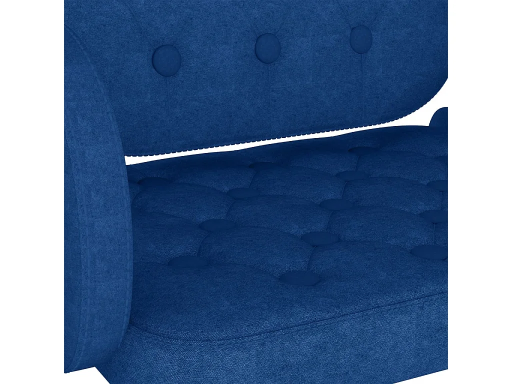 Barhocker 2 Stk. Blau Stoff