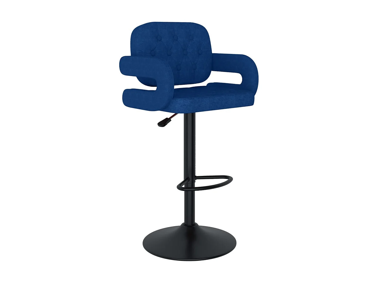 Sgabelli da Bar 2 pz Blu in Tessuto