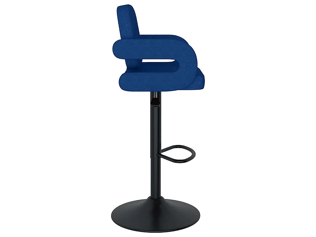Sgabelli da Bar 2 pz Blu in Tessuto