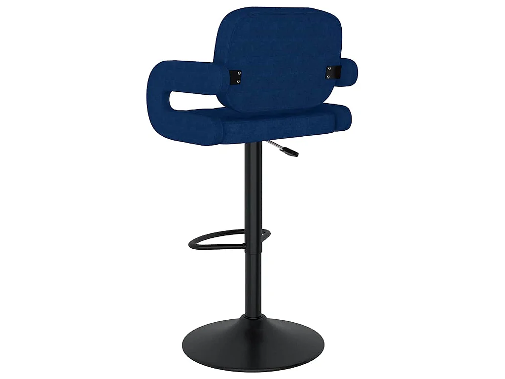 Sgabelli da Bar 2 pz Blu in Tessuto