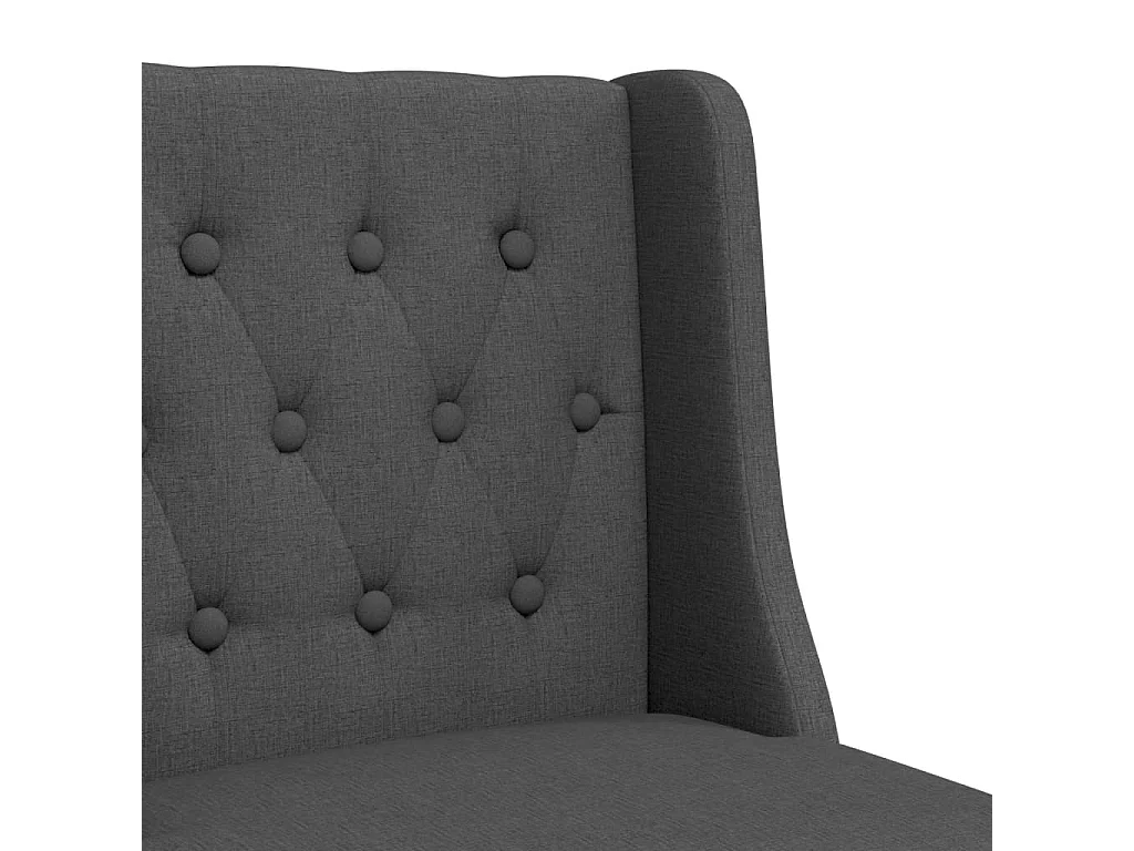 Barstühle 2 Stk. Massivholz Gummibaum und Stoff