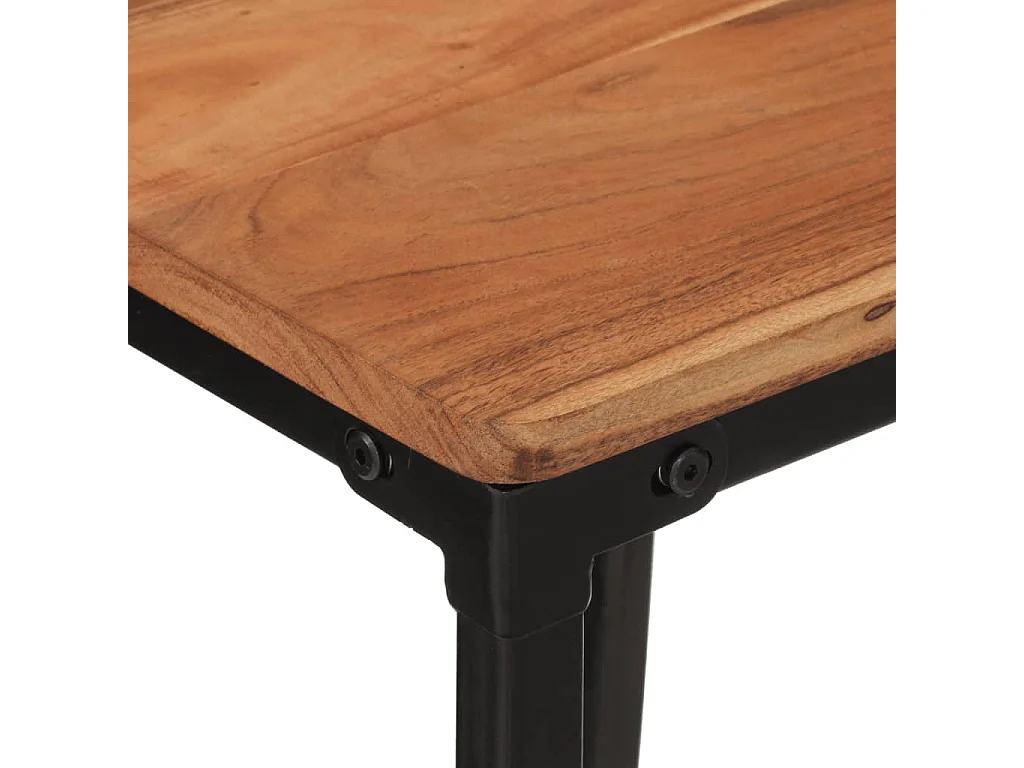 Chaises de bar lot de 4 bois d'acacia massif