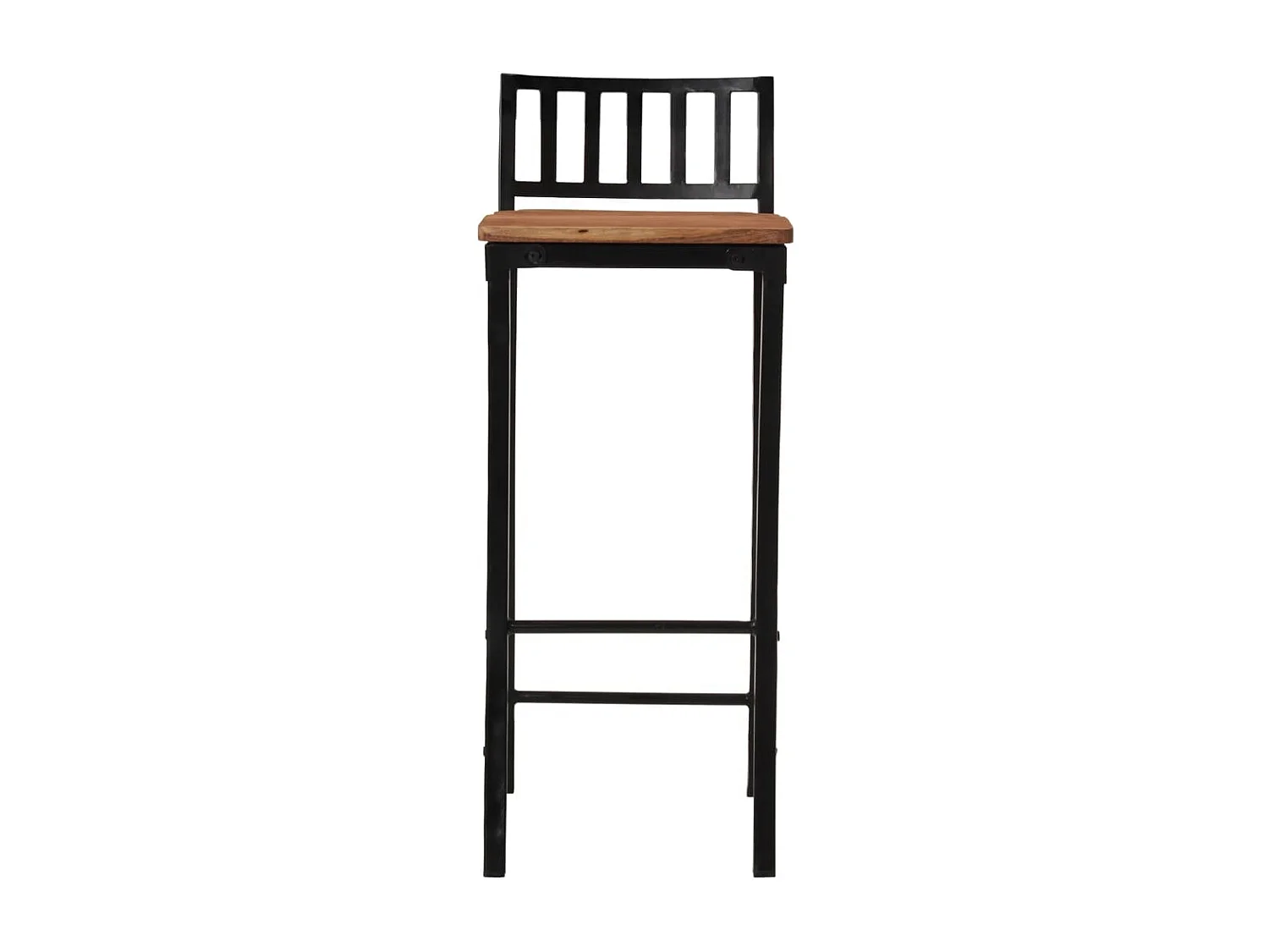 Chaises de bar lot de 4 bois d'acacia massif