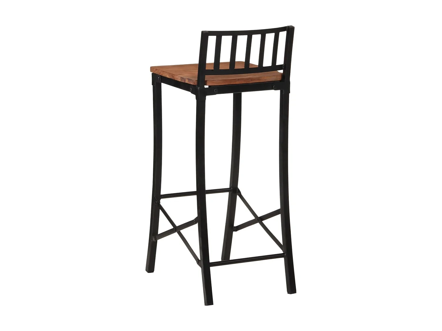 Chaises de bar lot de 4 bois d'acacia massif