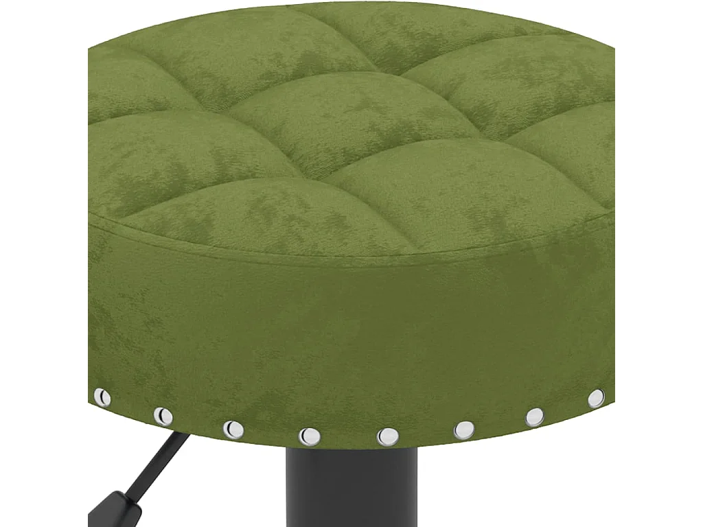 Bancos de bar 2 pcs veludo verde-claro