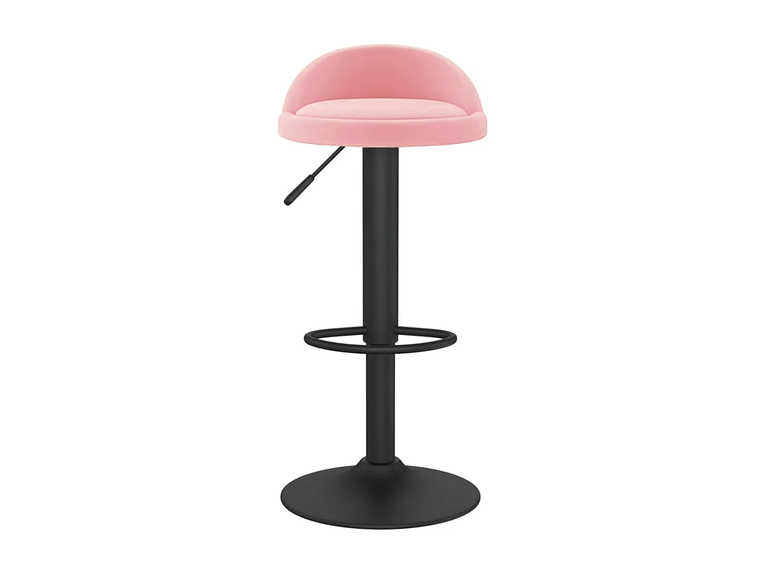 Tabourets de bar lot de 2 rose velours