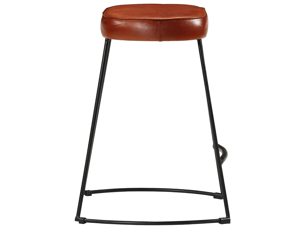 Sgabelli da Bar 2 pz Marrone Scuro 40x29,5x53 cm