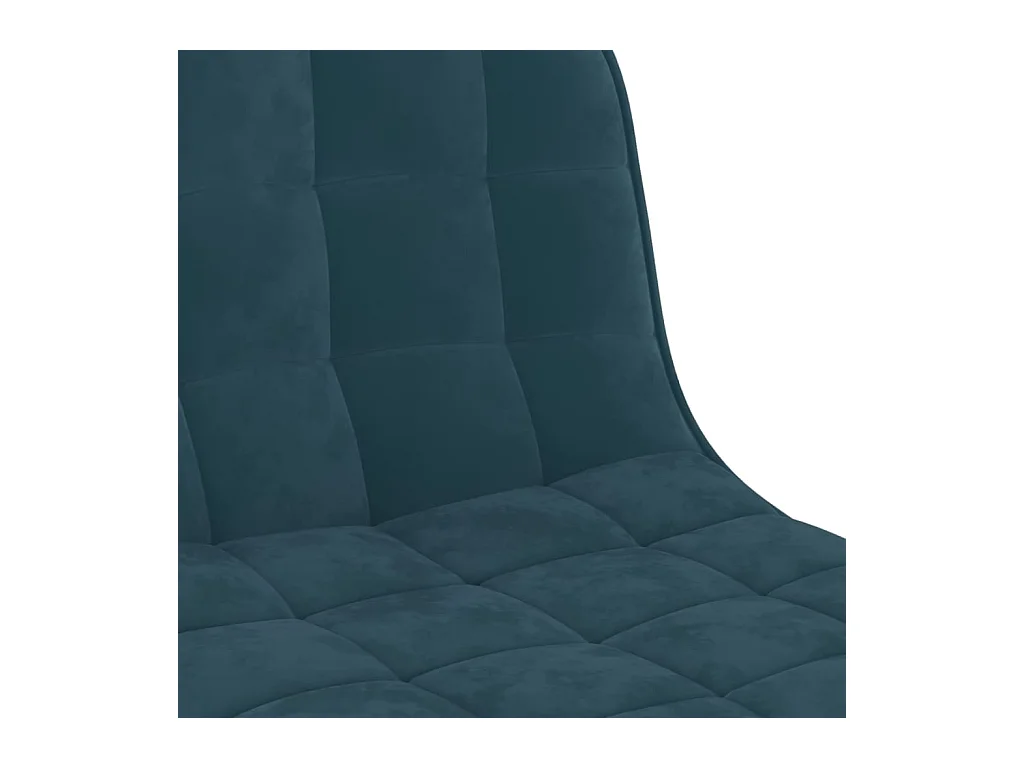 Barhocker 2 Stk. Blau Samt