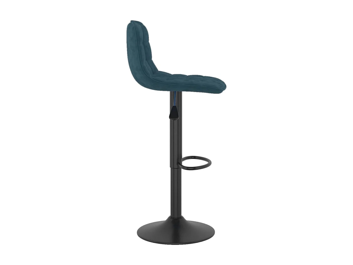 Tabourets de bar lot de 2 bleu velours