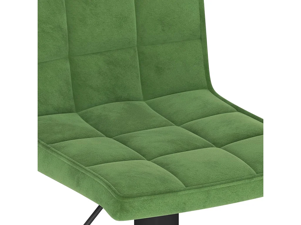 Tabourets de bar lot de 2 vert foncé velours