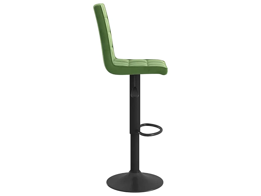 Tabourets de bar lot de 2 vert foncé velours