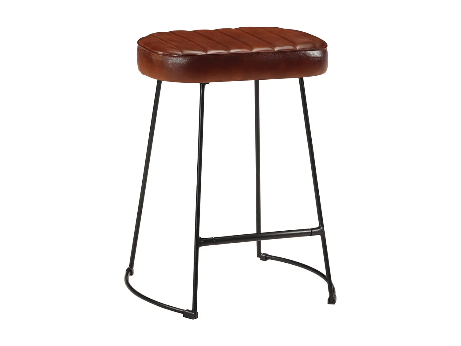 Tabourets de bar lot de 2 marron foncé 40x29,5x53 cm