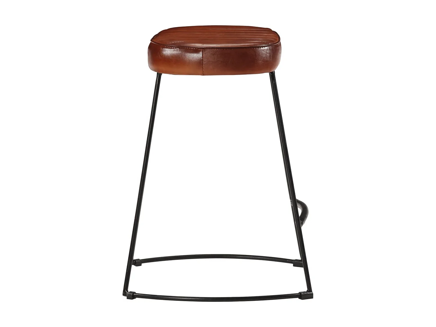 Tabourets de bar lot de 2 marron foncé 40x29,5x53 cm
