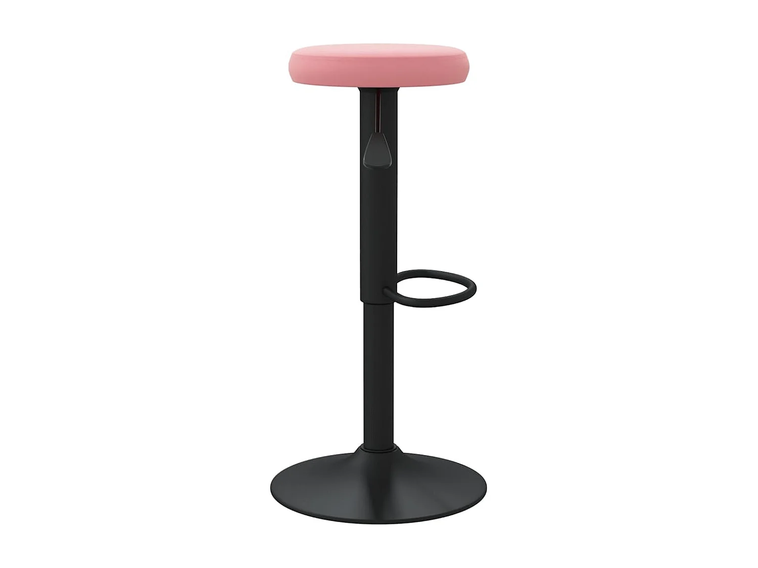 Tabourets de bar lot de 2 rose velours