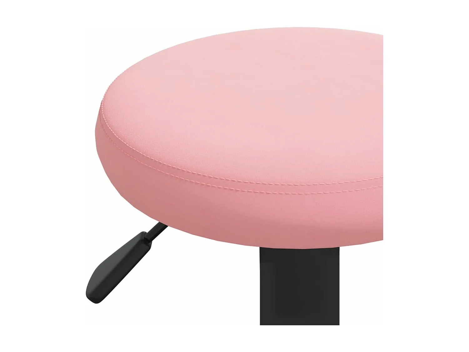 Tabourets de bar lot de 2 rose velours