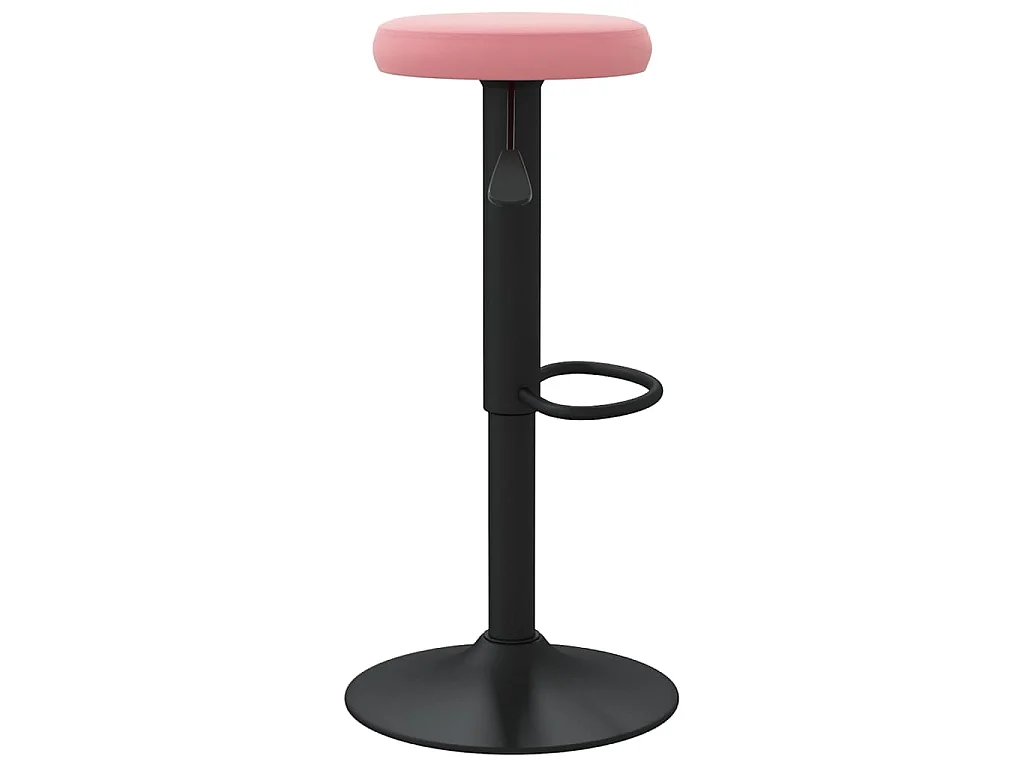 Bancos de bar 2 pcs veludo rosa