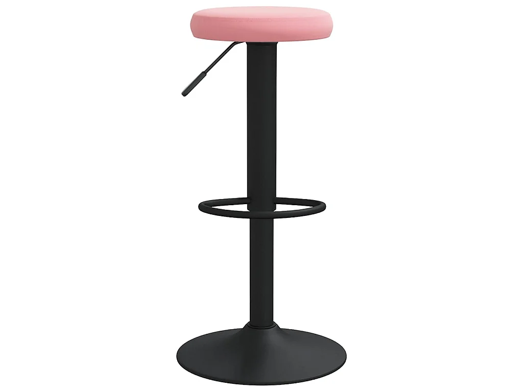 Bancos de bar 2 pcs veludo rosa