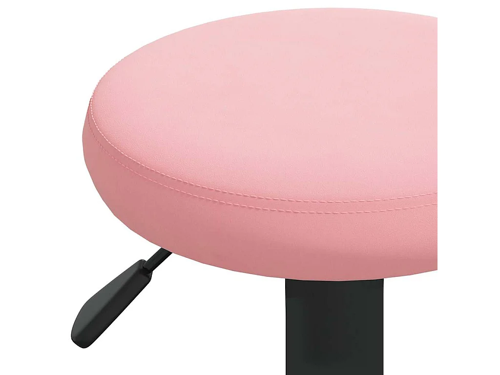 Tabourets de bar lot de 2 rose velours