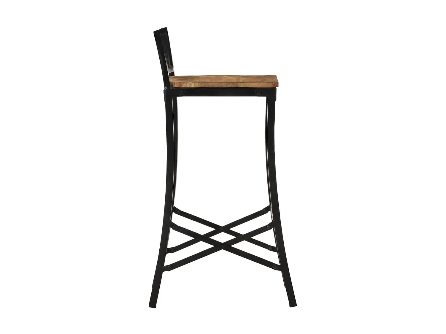 Barstoelen 4 st massief ruw mangohout