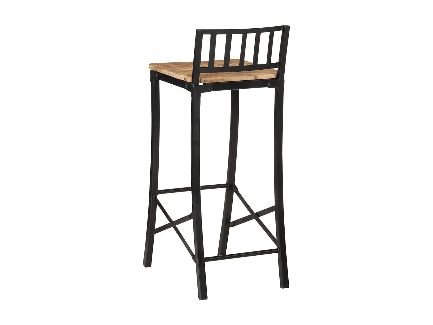 Barstoelen 4 st massief ruw mangohout