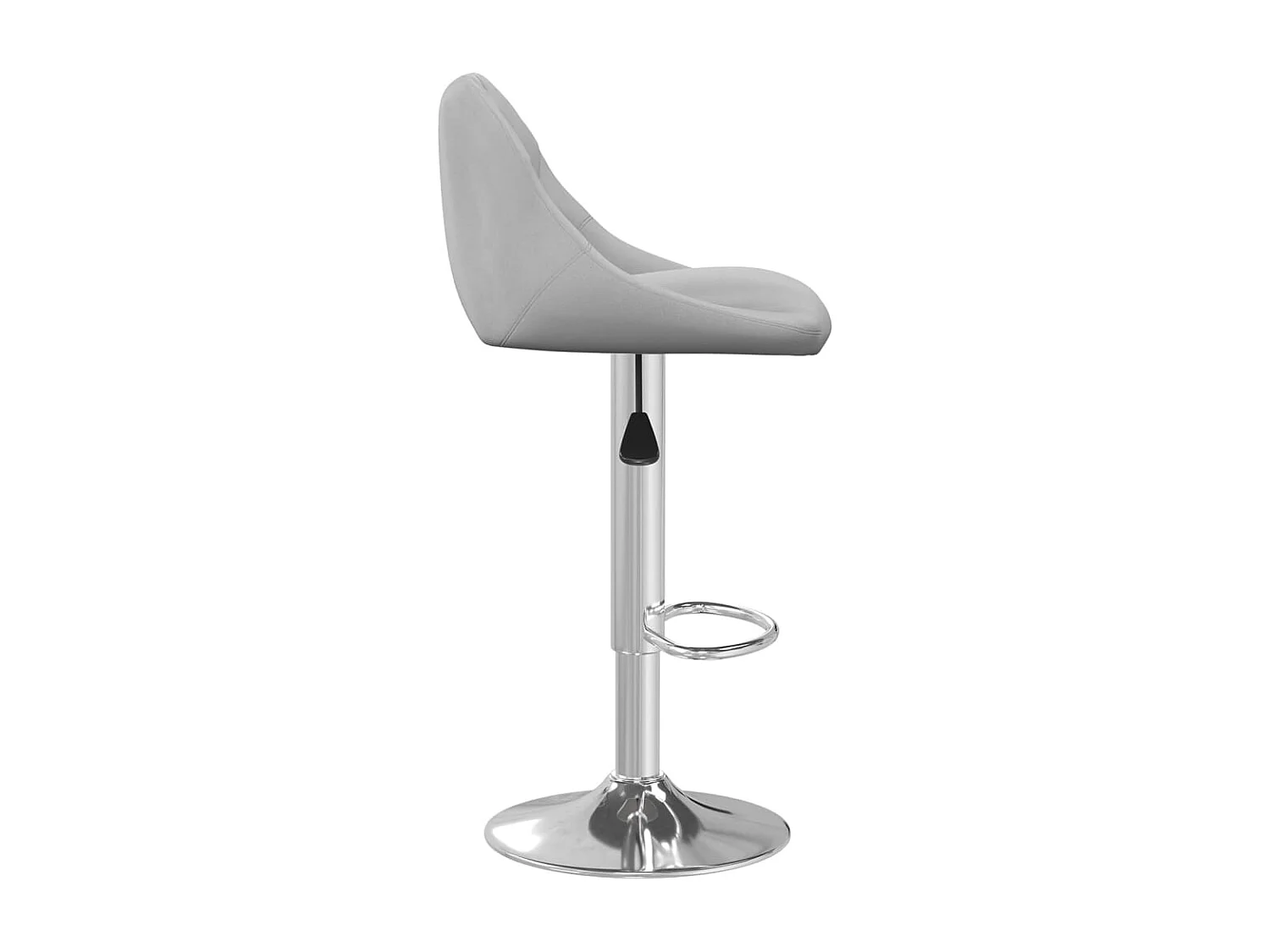 Barhocker Hellgrau Samt