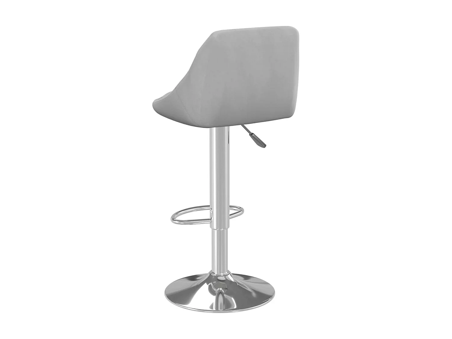 Barhocker Hellgrau Samt