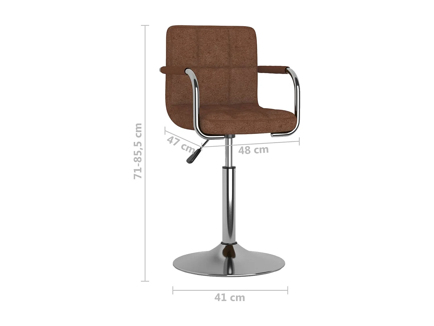 Tabouret de bar Marron Tissu