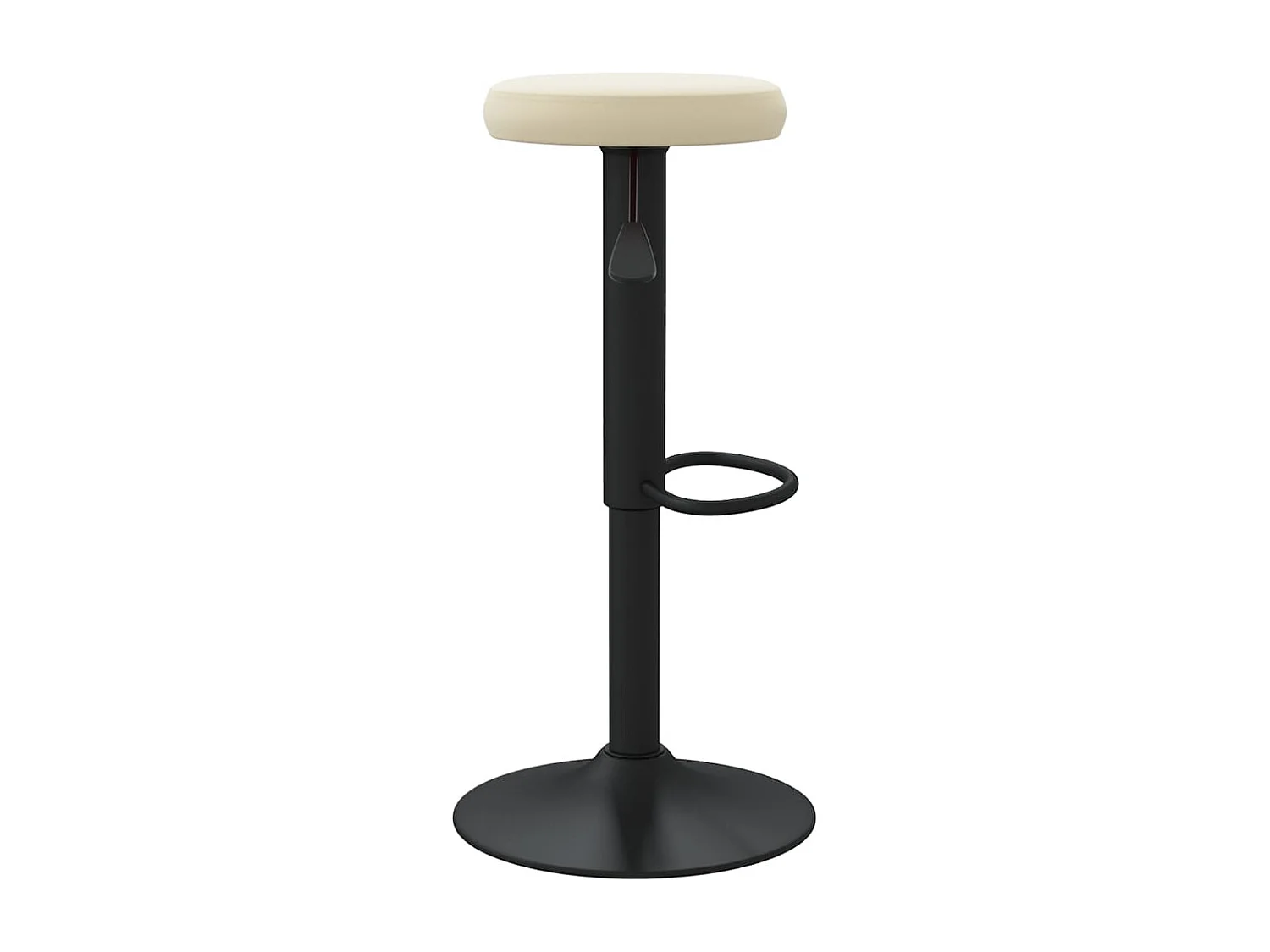 Tabourets de bar lot de 2 crème velours