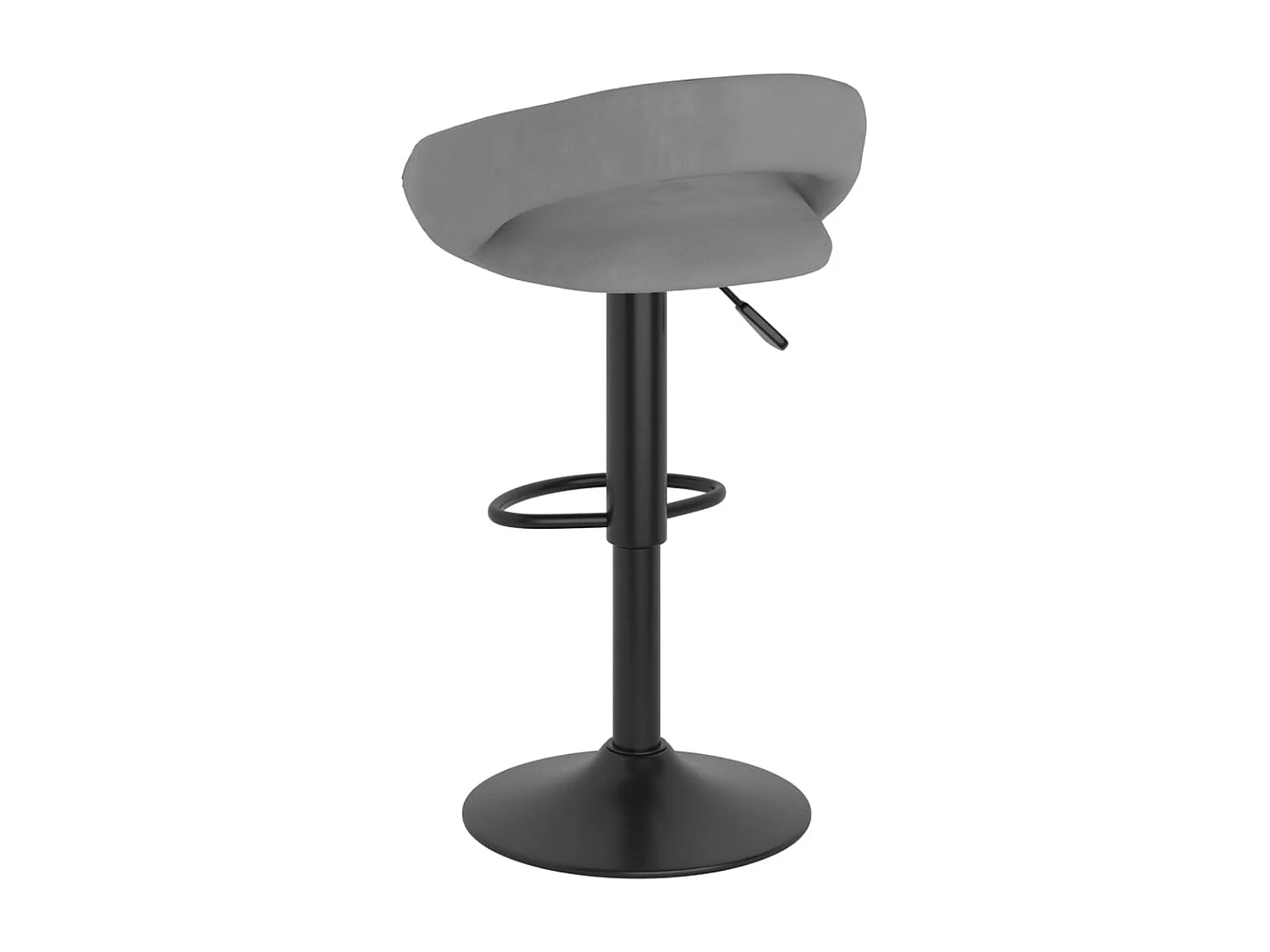 Barhocker 2 Stk. Hellgrau Samt