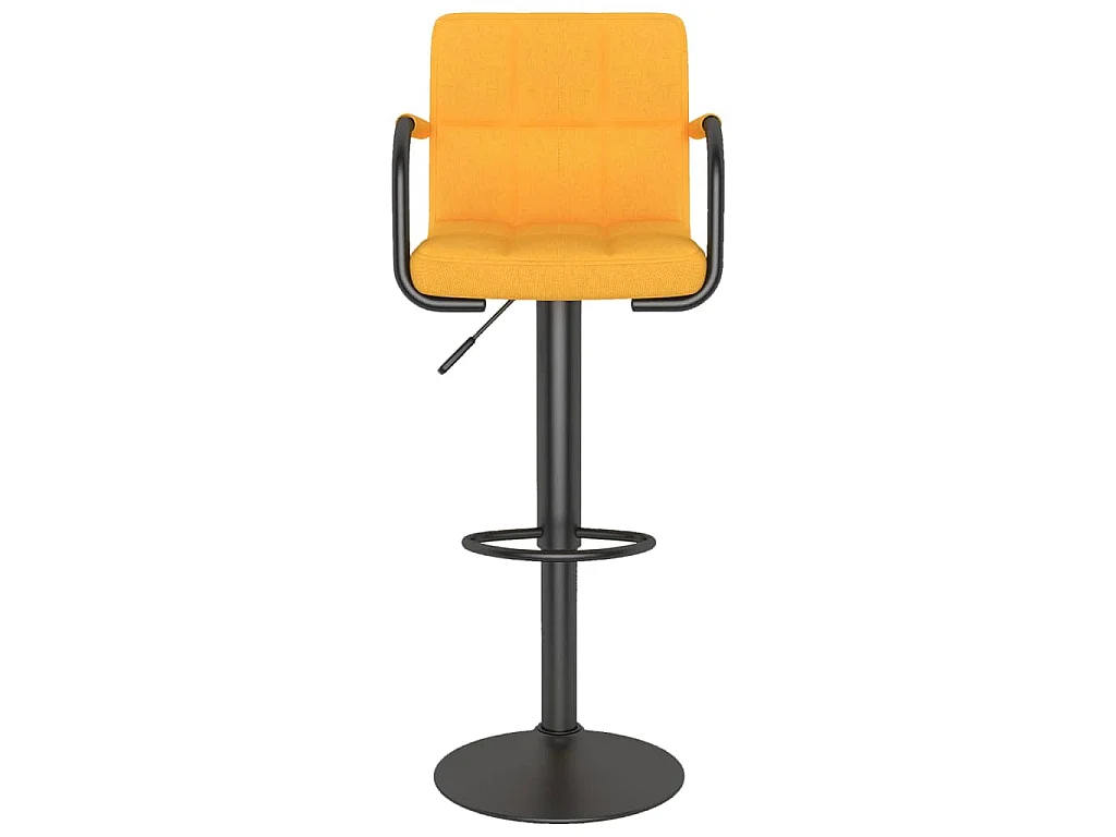 Barkrukken 2 st stof mosterdgeel