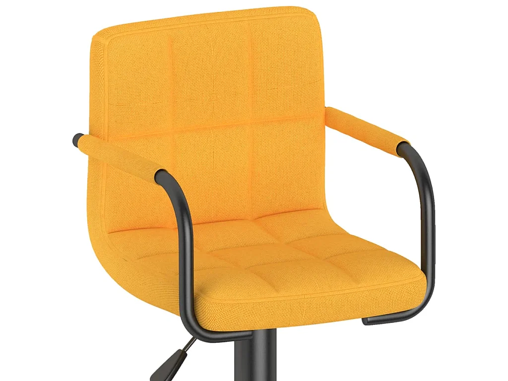 Barkrukken 2 st stof mosterdgeel