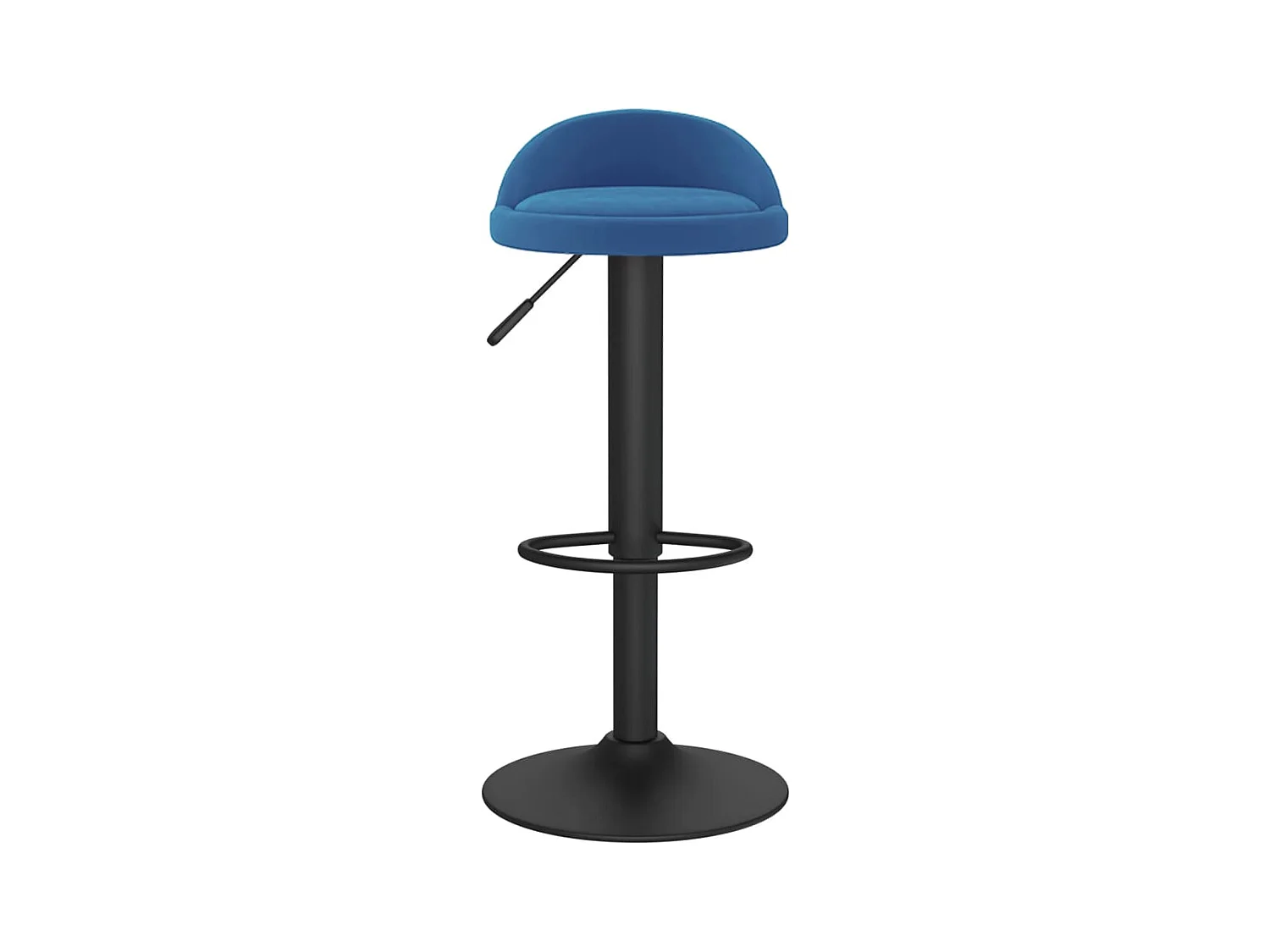 Tabourets de bar lot de 2 bleu velours