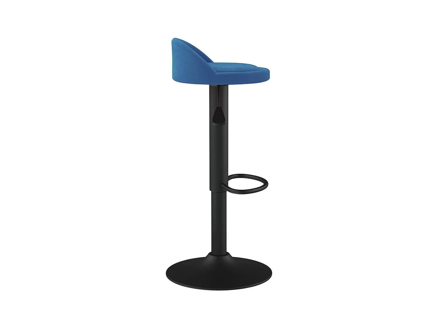 Tabourets de bar lot de 2 bleu velours