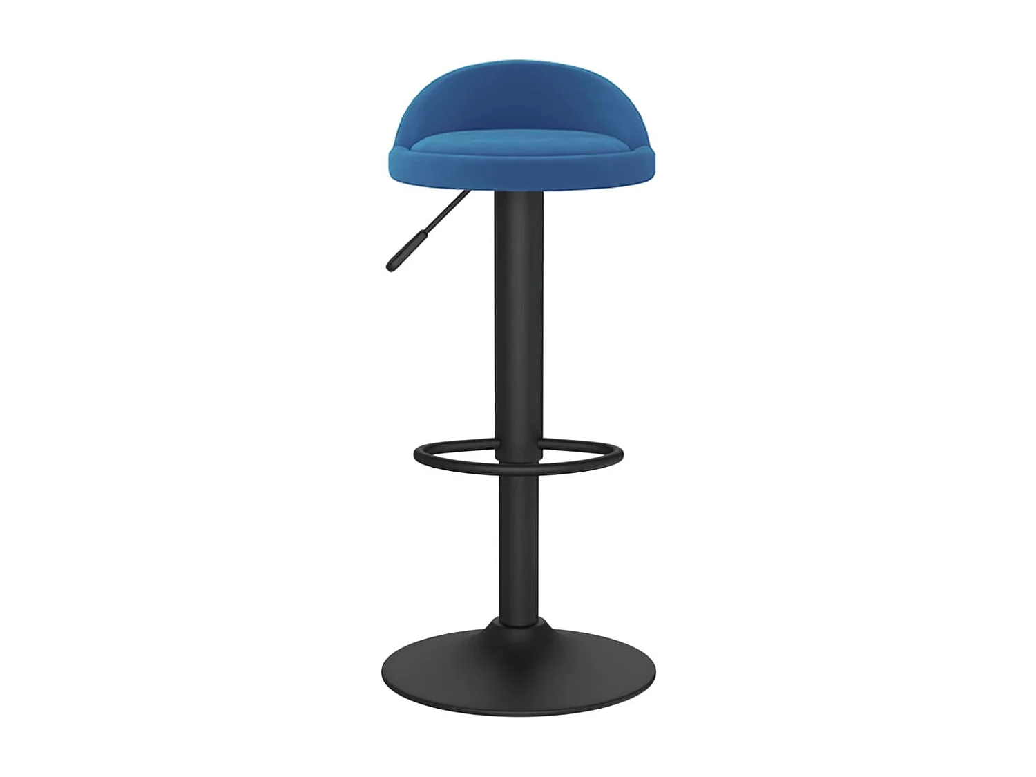 Tabourets de bar lot de 2 bleu velours