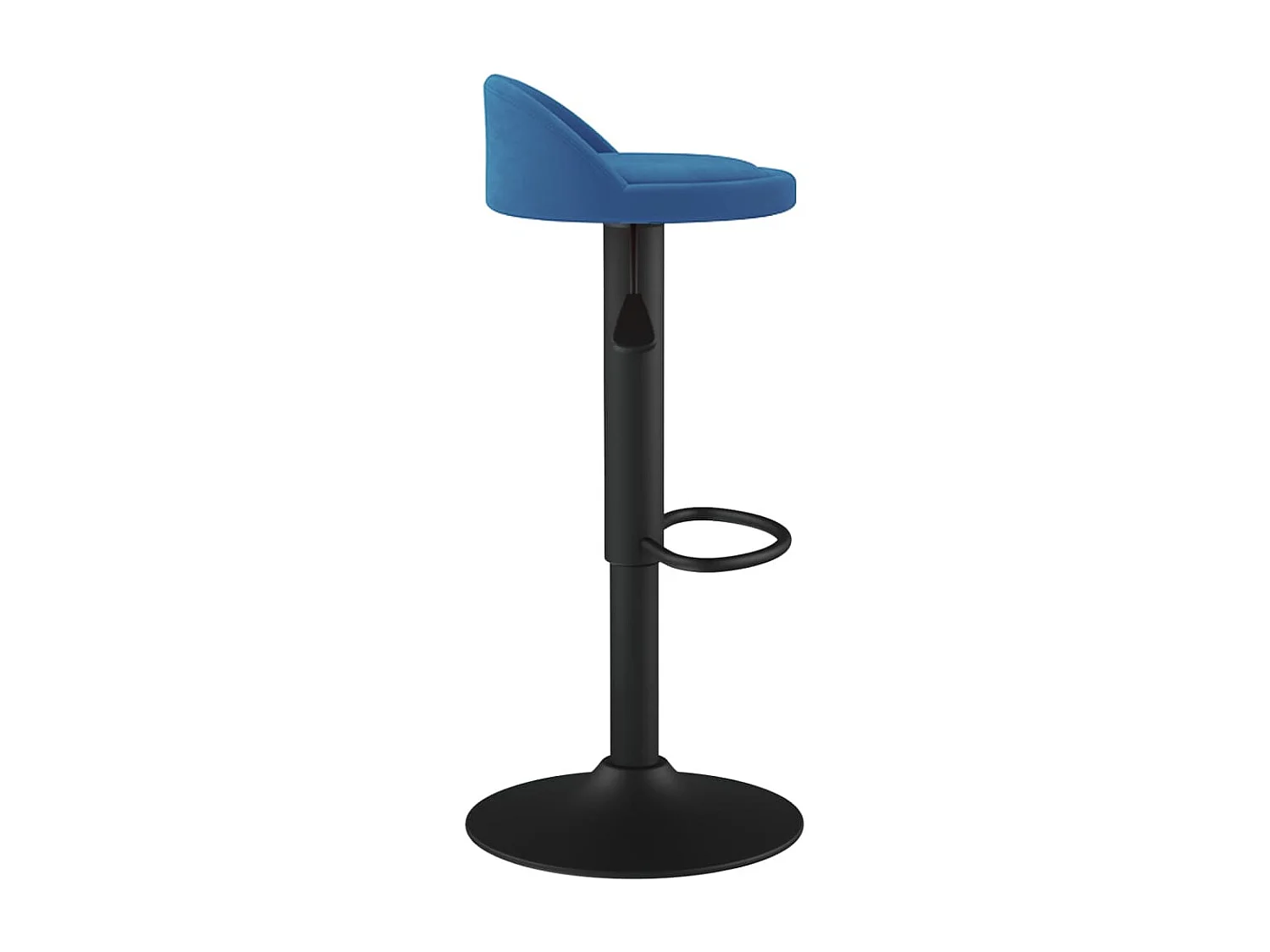 Tabourets de bar lot de 2 bleu velours