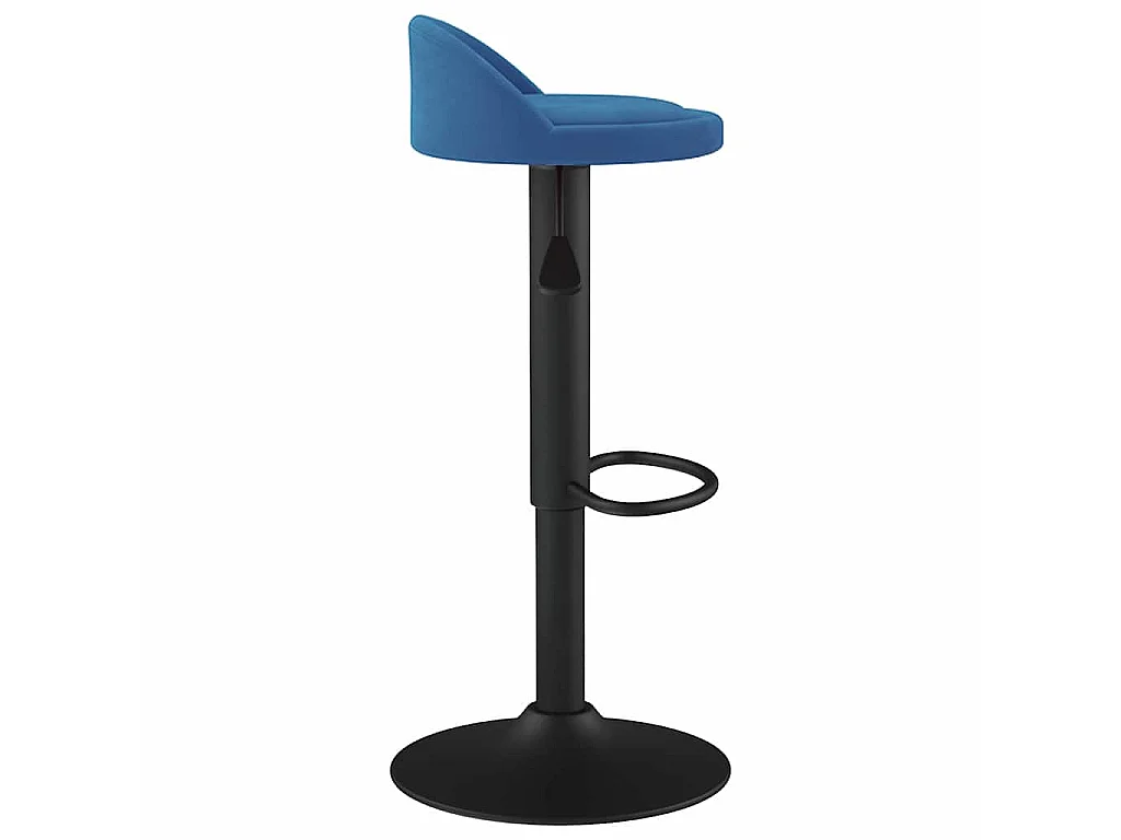Sgabelli da Bar 2 pz Blu in Velluto