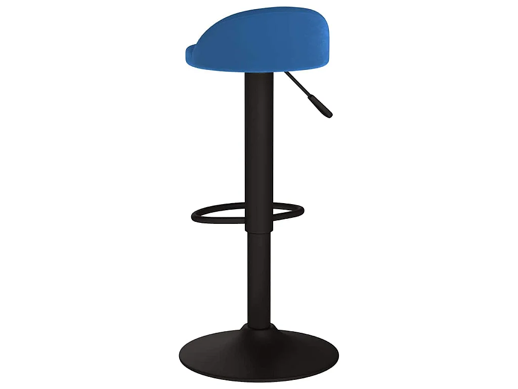 Sgabelli da Bar 2 pz Blu in Velluto