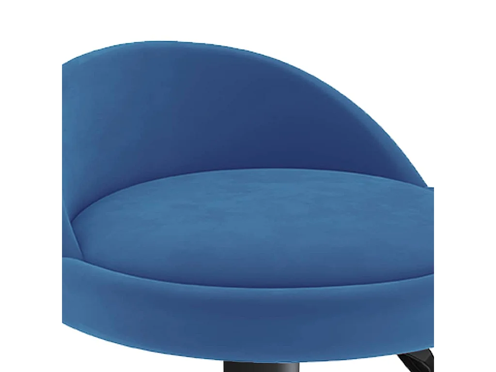 Sgabelli da Bar 2 pz Blu in Velluto