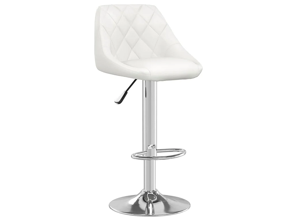 Barkruk kunstleer wit