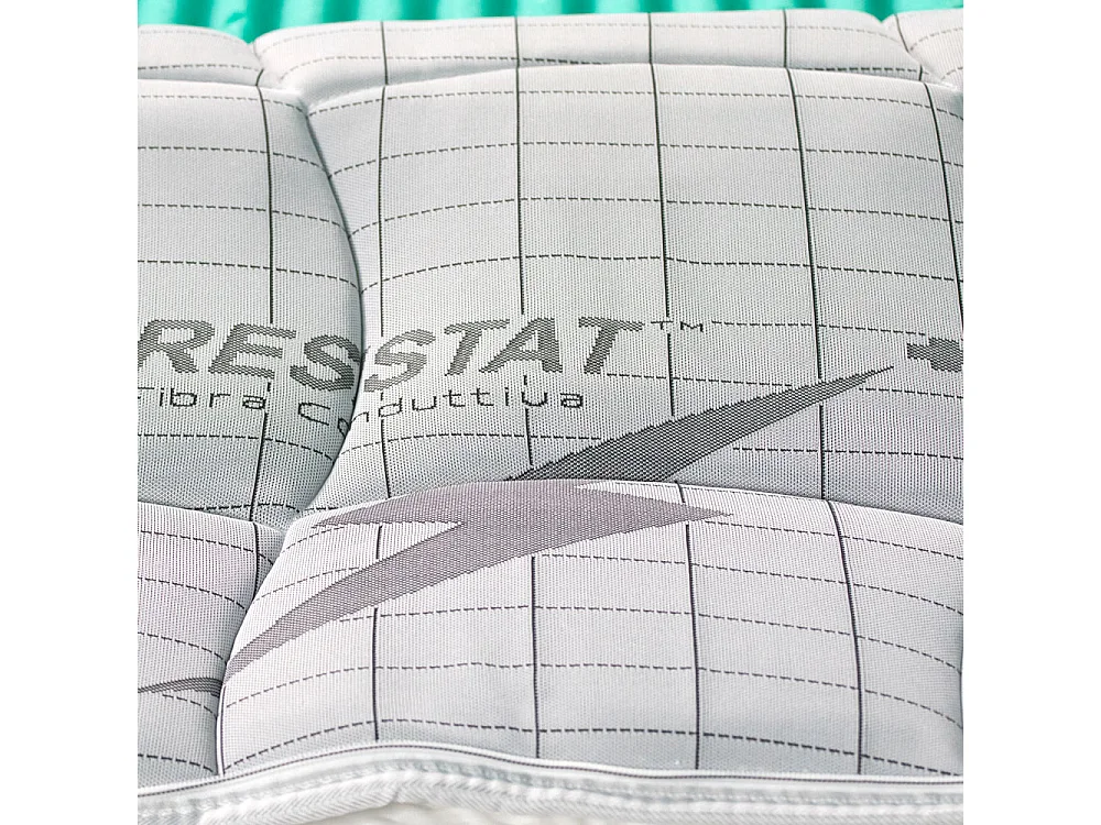 Materasso California a molle insacchettate e memory fresh, piazza e mezza 120x190, fodera in thermofibra e carbonio – Comprarredo
