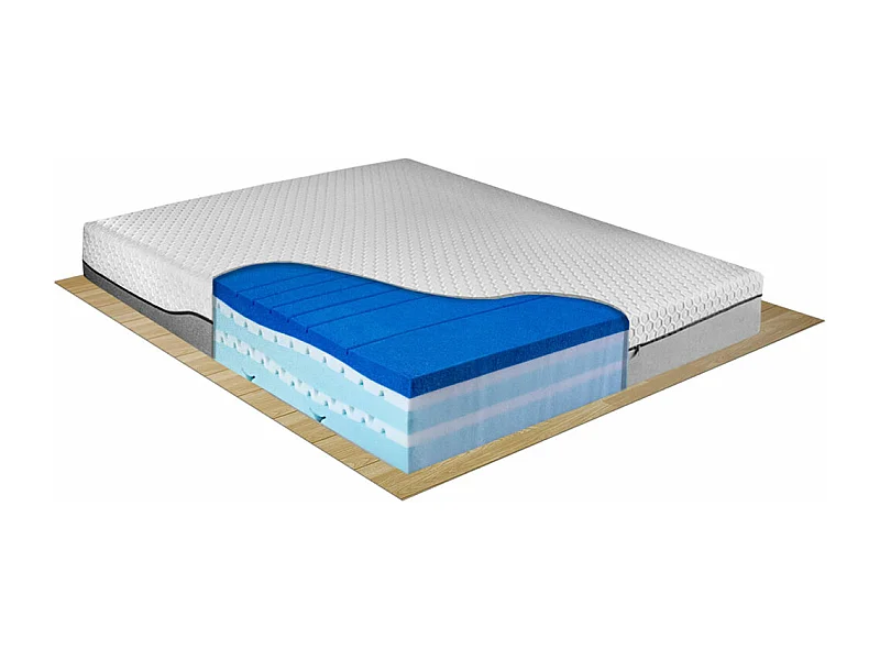 Materasso memory Breeze Dubai multionda a 5 strati, matrimoniale 160x190 cm, 7 zone, massaggiante, altezza 25 cm – Comprarredo