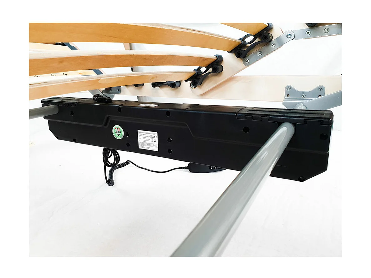 Rete ortopedica motorizzata 80x190 reclinabile elettrica in legno con telecomando per regolazione testa e piedi- Comprarredo