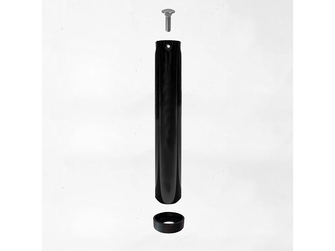 Set 4 piedi di ricambio in metallo 25 cm, per rete a doghe orizzontali o larghe - Comprarredo