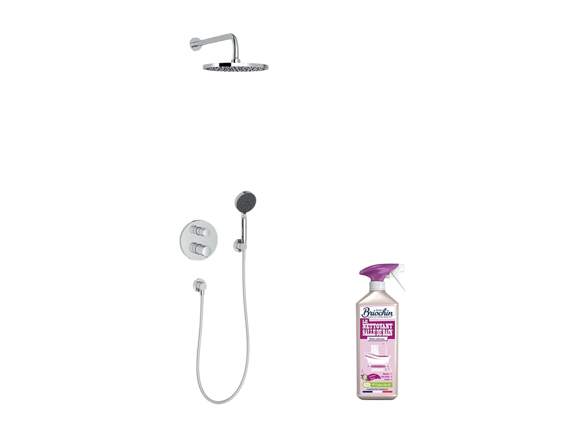 Colonne de douche encastrée thermostatique JACOB DELAFON Modulo + nettoyant