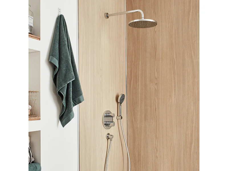 Colonne de douche encastrée thermostatique JACOB DELAFON Modulo + nettoyant