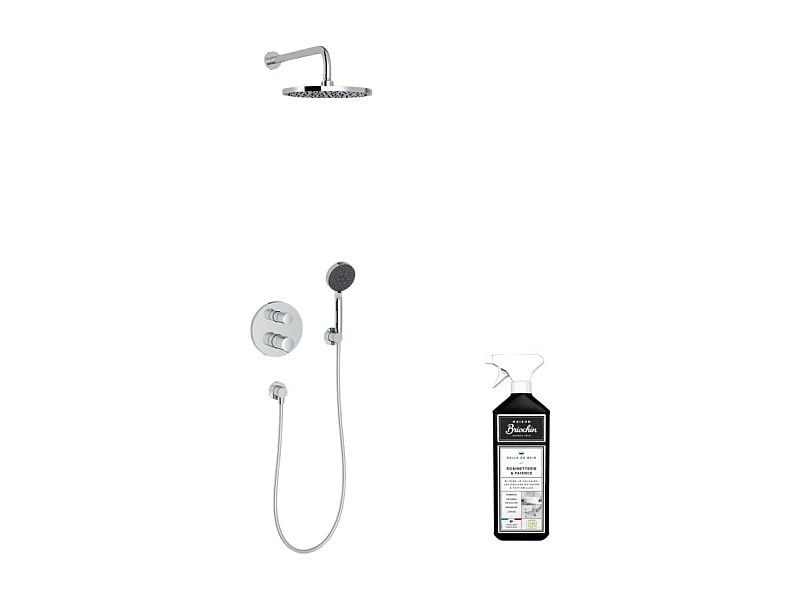 Colonne de douche encastrée thermostatique JACOB DELAFON Modulo + nettoyant