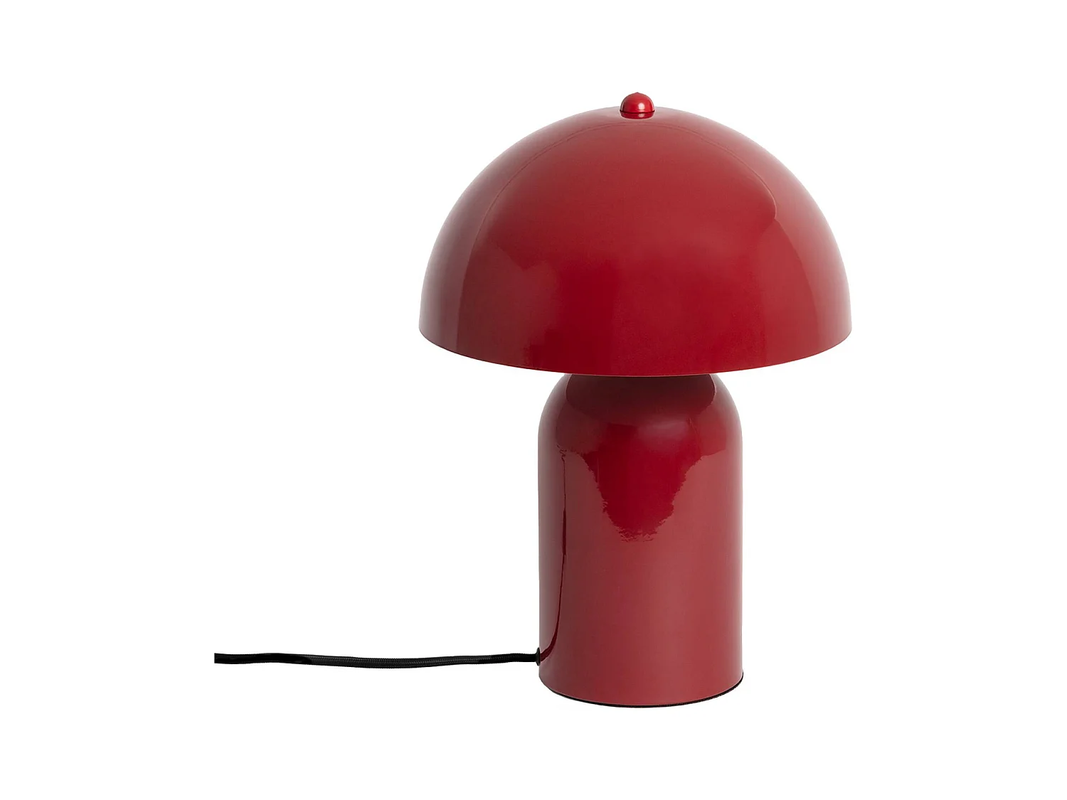 Lampada in metallo, 25cm, rosso
